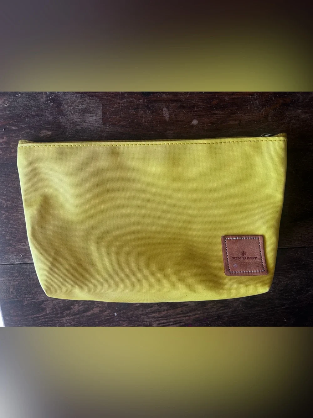 Jon hart Yellow Cosmetic Pouch